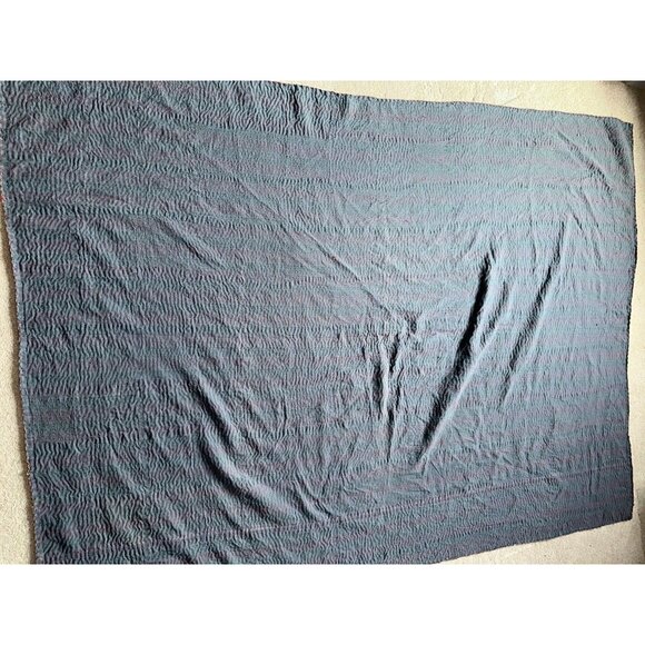 Taj Hotel Kantha Colorful Patchwork Silk Rayon Throw Blanket 62x84 - Picture 4 of 10